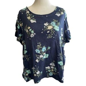 Croft & Barrow floral tee XLP